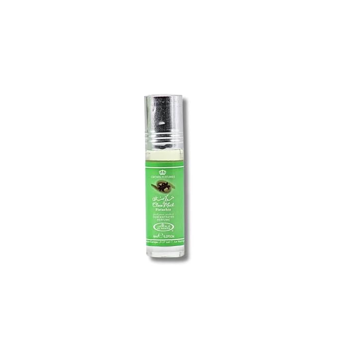 Al-Rehab Choco Musk Pistachio Perfume Oil Roll-On - 6ml (0.2 oz) | Nutty Gourmand Fragrance with Pistachio, Chocolate & Vanilla | Sweet, Creamy & Addictive | Long-Lasting Scent for Women & Men