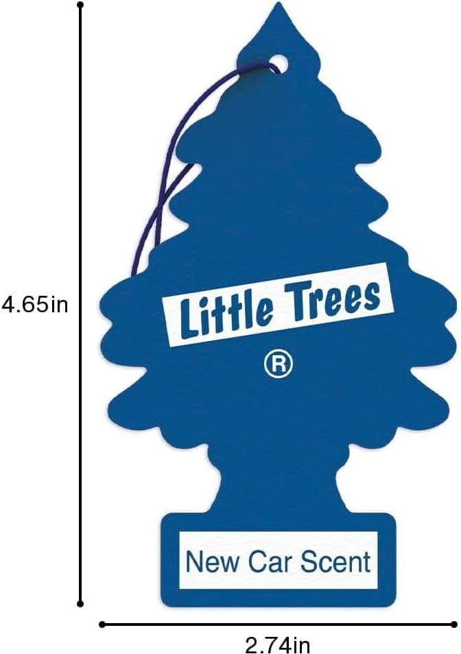 LITTLE TREES Car Air Freshener | Hanging Paper Tree for Home or Car | New Car Scent | 2 Pack