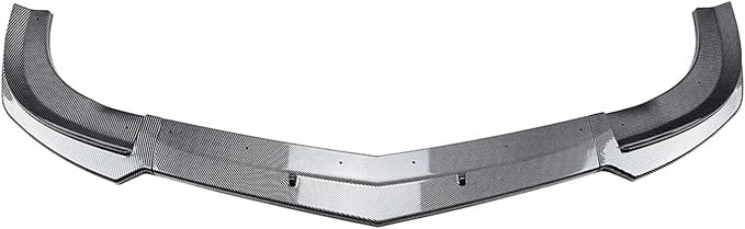 Front Bumper Lip Splitter For Mercedes Benz C-Class W204 S204 C63 AMG 2011-2014 Car Diffuser Spoiler Blade Body Kit Guard(Carbon Look)