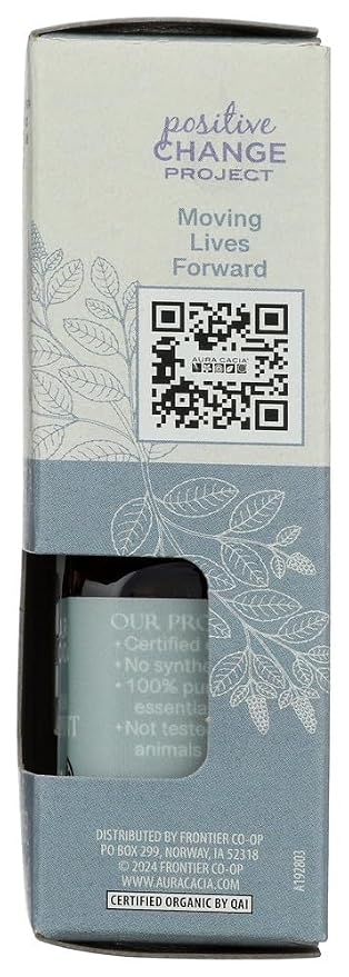 Aura Cacia, Organic Peppermint Essential Oil, 0.25 Fl Oz