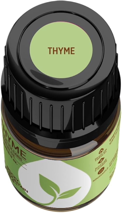 Rocky Mountain Oils Thyme Essential Oil - 100% Pure & Natural for Diffusers, Aromatherapy & Home Fresh Herbal Scent | Cleansing & Purifying | 15ml Bottle