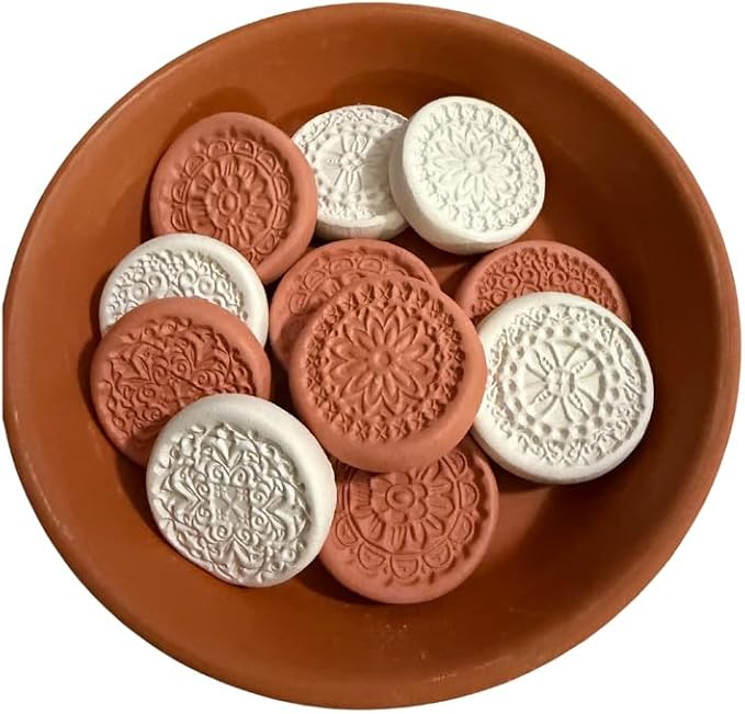 Clay Essential Oil Diffuser Stones, Terracotta Diffuser, Home Fragrance, Scent Diffuser, Office Decor, Passive Diffuser, Desk Accessories for Women