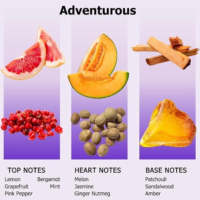 AROMELY Adventurous Diffuser Oil Blend | Luxury Home Fragrance Oil for Diffusers | Hotel-Inspired Signature Scent with Notes of Lemon, Grapefruit, Pink Pepper, Bergamot & Amberwood | 20ml
