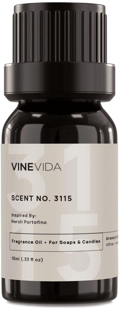 VINEVIDA Scent NO. 3115 Fragrance Oil - 10mL - Inspired by: Neroli Portofino Fragrance Oil for Candle Making - Made in USA Candle Scents Scents for Soap Making