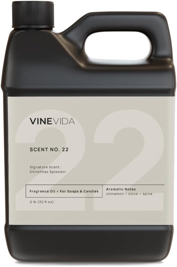 VINEVIDA Christmas Splendor Fragrance Oil - 32oz for Candle/Soap Making - Natural Scent - Made in USA