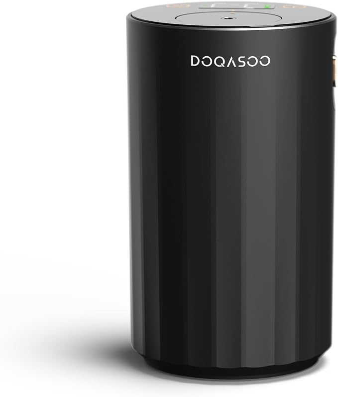 Waterless Diffuser for Essential Oil, Car Diffsuer, 96H Battery Operated Portable Nebulizer Mini Scent Air Machine with Dual Home Vehicle Modes for Bedroom Office Travel 20mL