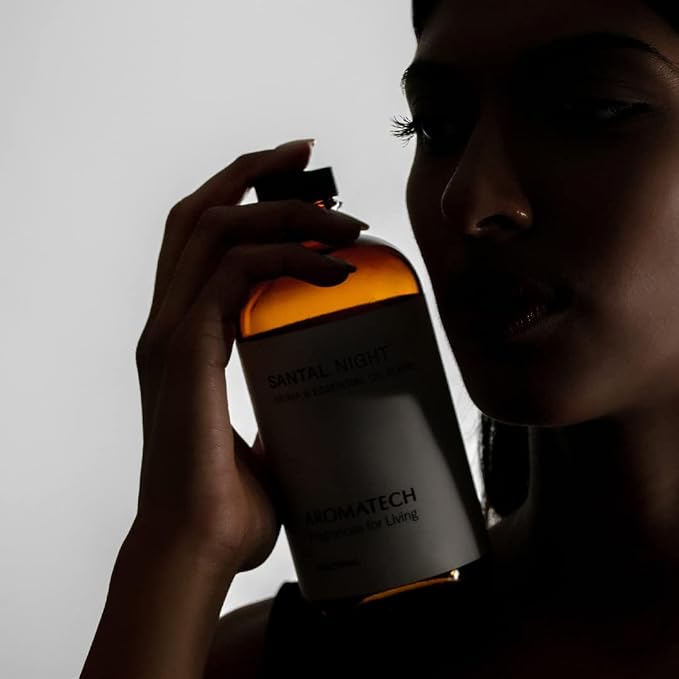 AromaTech Santal Night Premium Aroma Oil – Sensual & Warm Home Fragrance - Notes of Sandalwood,Tonka Bean & Black Cardamom for Scent Diffusers, Cold-Air, UltraSonic Machines (16 Fl Oz (Pack of 1))