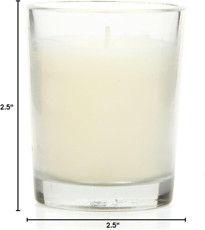 Hosley Unscented Votive Candles, Clean-Burning with 10-12 Hour Burn time Ideal for Weddings, Parties, Aromatherapy, (Ivory, 480)