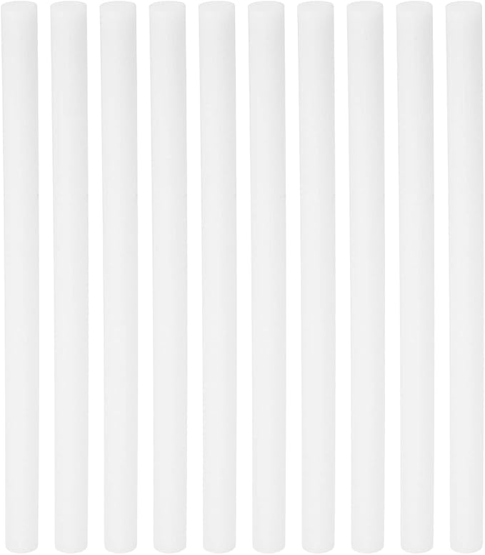 PATIKIL Humidifier Cotton Filter Sticks, 10 Pcs Refill Sticks Filter Wicks Replacement for USB Mini Humidifiers Portable Diffuser (6.89'' x 0.39''), White