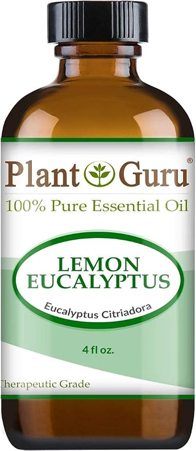Plant Guru Lemon Eucalyptus 4 oz Undiluted Pure Therapeutic Grade Essential Oil