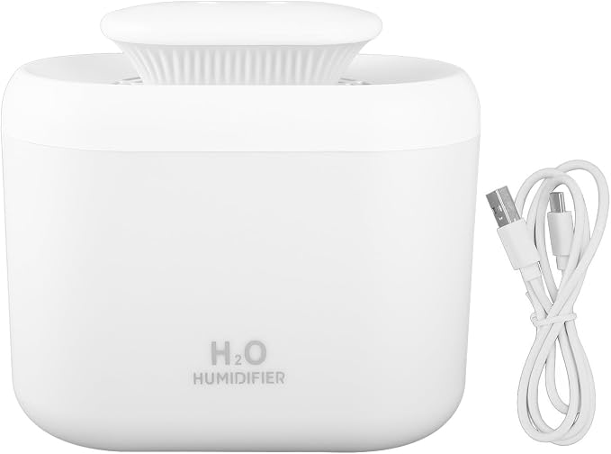 3300ml Humidifier, Cool Mist Aromatherapy Diffuser with Night, USB Powered Portable Humidifier for Bedroom Dormitory, Quiet and Efficient Humidification for Dry Skin Relief