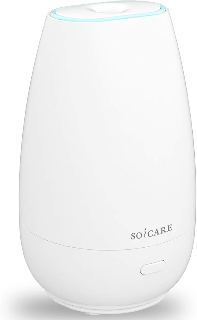 Diffuser,USB Plug-in Car Portable Aromatherapy Diffuser,Essential Oils for Diffusers with 7 Colors Lights 2 Switch Mode Waterless Auto Off for Car Home Office Room (White)