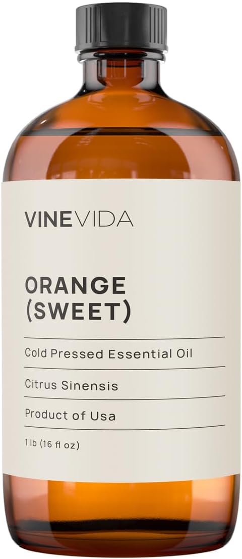 VINEVIDA [16 oz] Pure Orange Sweet Essential Oil