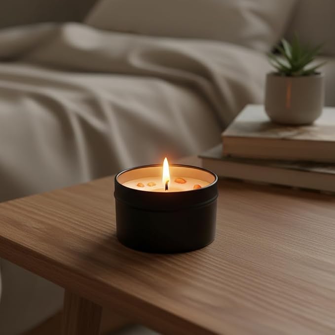 Berry Scented Soy Candle, Aromatherapy Candle for Home | with 5% Essential Oils in a for bedroom, bathroom, yoga, travel, home decor and thoughtful gifting.