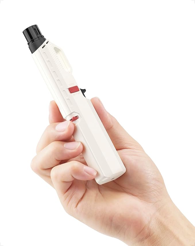 5 Pack Butane Torch Lighter, Refillable Windproof Lighters Bulk Multicolor for Candle, BBQ & Kitchen Torch (No Butane)