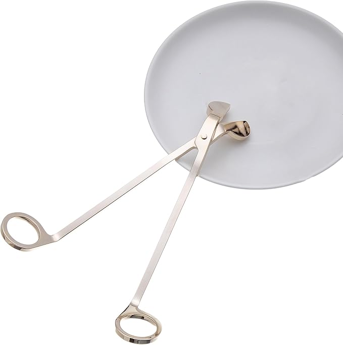 Candle Wick Trimmer, Candle Snuffer Long Handle, Polished Stainless Steel Wick Clipper Cutter, Scissors, Candle Accessory Set