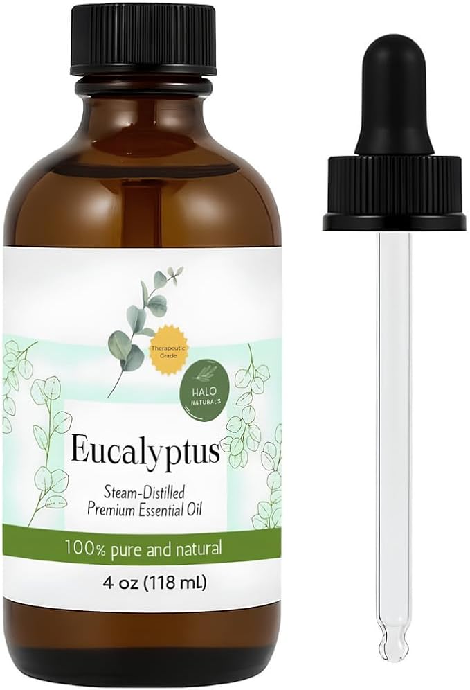 Steam Distilled Eucalyptus Essential Oil - Premium Hair Growth Oil for Scalp Stimulation & Refreshing Aroma - Essential Oil Supports Healthy Hair, Skin & Mental Clarity - 4oz
