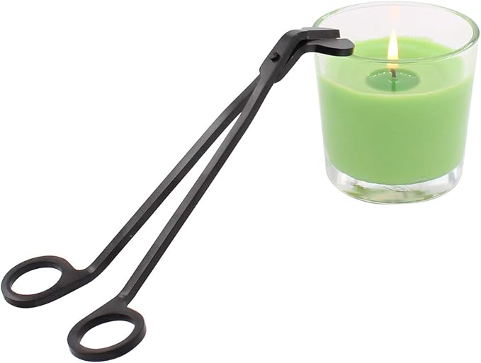 ApplianPar Candle Snuffer Wick Trimmer Cut Stainless Steel Black Clipper Scissor Candle Tool Pack of 3
