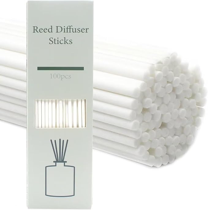 100PCS Aromatherapy Volatile Sticks，Reed Diffuser Sticks 3mm in Diameter, Rattan Wood Sticks Essential Oil Aroma Diffuser Sticks Refill Replacement for Aroma Fragrance