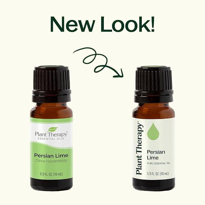 Plant Therapy Persian Lime Essential Oil 10 mL (1/3 oz) 100% Pure, Undiluted, Natural Aromatherapy, Therapeutic Grade