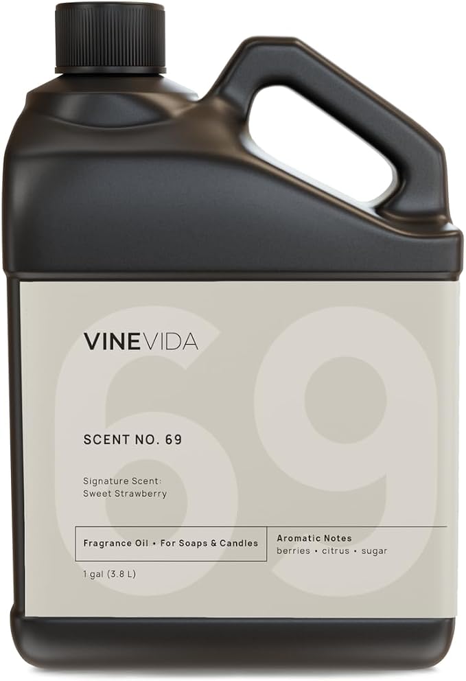 VINEVIDA [128oz] Sweet Strawberry Fragrance Oil for Candle Making and Soap Making - Premium Candle Scents for Soy Candles