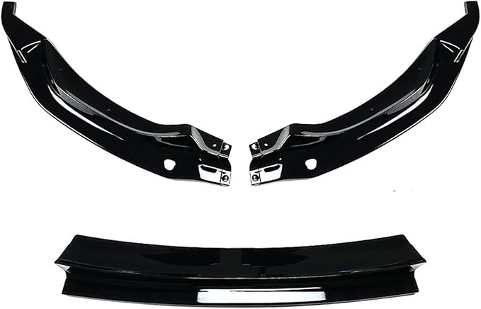 For Bmw F80 F82 F83 M3 M4 V Style 2015-2020 Front Bumper Splitter Lip Spoiler Car Diffuser Bodykits Cover Guard Protector Kits(Glossy black)