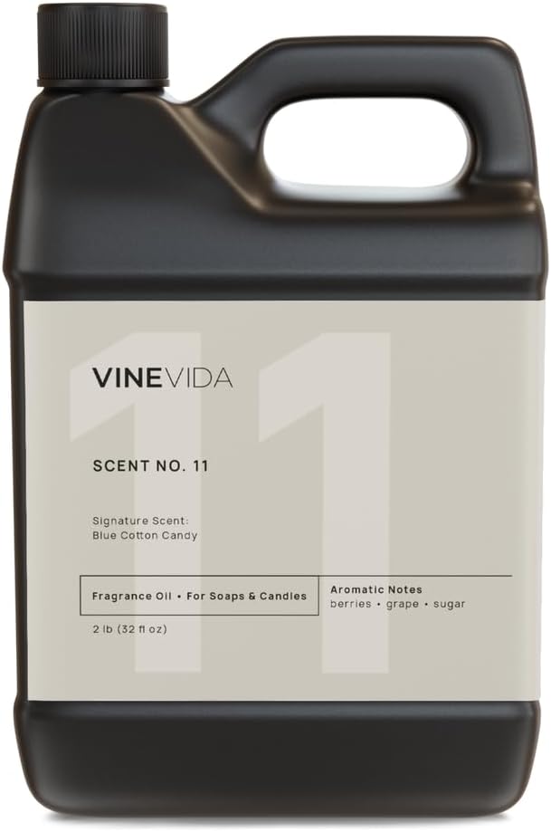 VINEVIDA [32oz] Blue Cotton Candy Fragrance Oil for Candle Making - Made in USA Scents for Soap Making - Natural Candle Oil