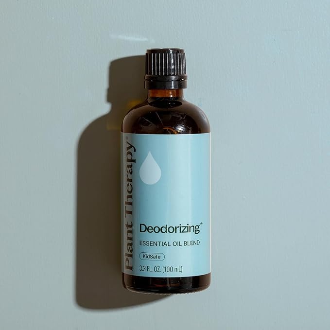 Plant Therapy Deodorizing Essential Oil Blend, 100 mL (3.3 oz), Made with 100% Pure Essential Oils, Undiluted, Perfect for Essential Oil Diffusers and Freshening A Room