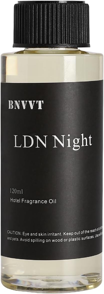 Hotel Diffuser Oil LDN Night - The Iconic 5-Star Hotel Coastal Blend - Lemon Bergamot Sea Breeze - 120 mL Premium Fragrance Oil for Ultrasonic and Waterless Diffusers and Crafting