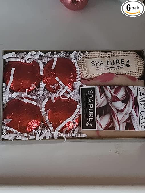Spa Pure Aromatherapy Gift Set - Artisan Soap & 4 Bath Melts - Made in USA with Plant Based Ingredients - includes Cotton Soap Bag