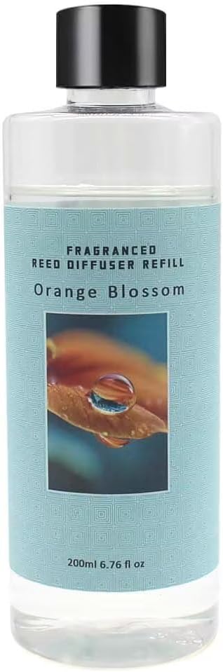 Scent Diffuser Oil Refill | 6.76 fl oz(200ml) Home Fragrance Defusers | Scented Aroma Essential Oil Reed Diffuser Orange Blossoms 200ml