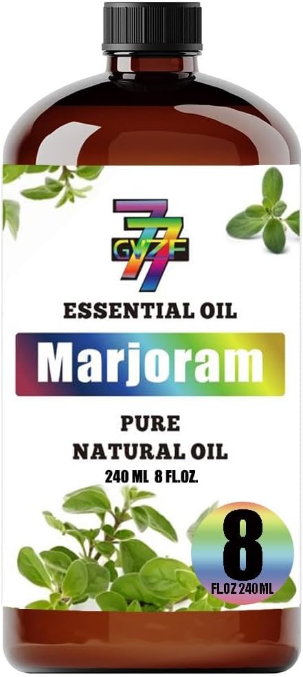 Marjoram Essential Oil, Marjoram Oils, for Diffuser, Massage, Humidifier, DIY Candles, Soap, Home, Gift, Essential Oil, GV77ZF Marjoram Fragrance Oil - 8 fl oz (240 ml)