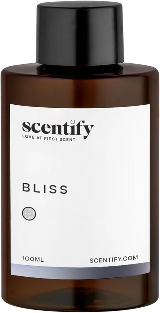 Scentify Bliss Aroma Oil Refill Scent for Oil Diffusers - Eucalyptus, Bergamot, Tea & Powdery Scents - Luxurious Relaxing Aromatherapy Diffuser Fragrance 100ml, 3.38 oz
