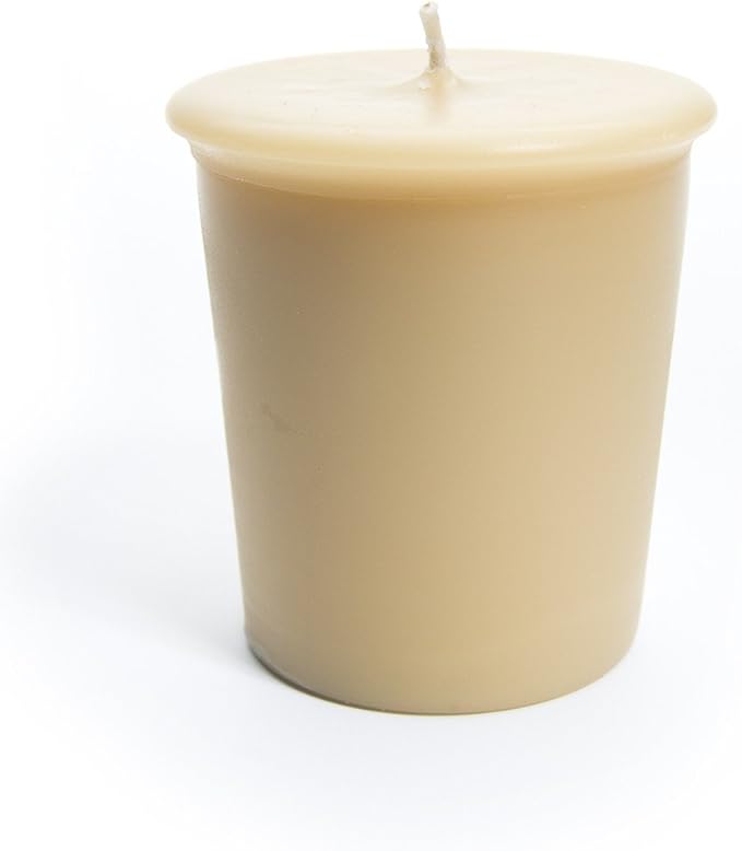 Vanilla Maple Soy Votive Candles - Scented with Natural Fragrance Oils - 6 Beige Natural Votive Candle Refills - Bakery & Food Collection