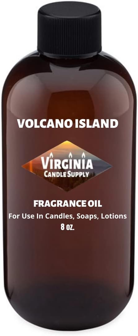 Volcano Island Fragrance Oil (Our Version of The Brand Name) (8 oz Bottle) for Candle Making, Soap Making, Tart Making, Room Sprays, Lotions, Car Fresheners, Slime, Bath Bombs, Warmers……