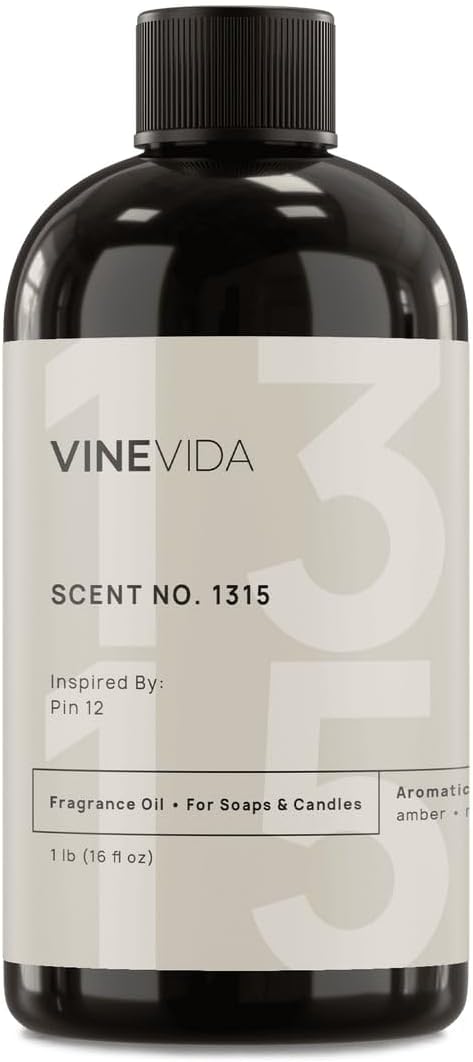 VINEVIDA Scent NO. 1315 Fragrance Oil - 16oz (1lb) - Inspired by: Pin 12 Fragrance Oil for Candle Making - Made in USA Candle Scents Scents for Soap Making
