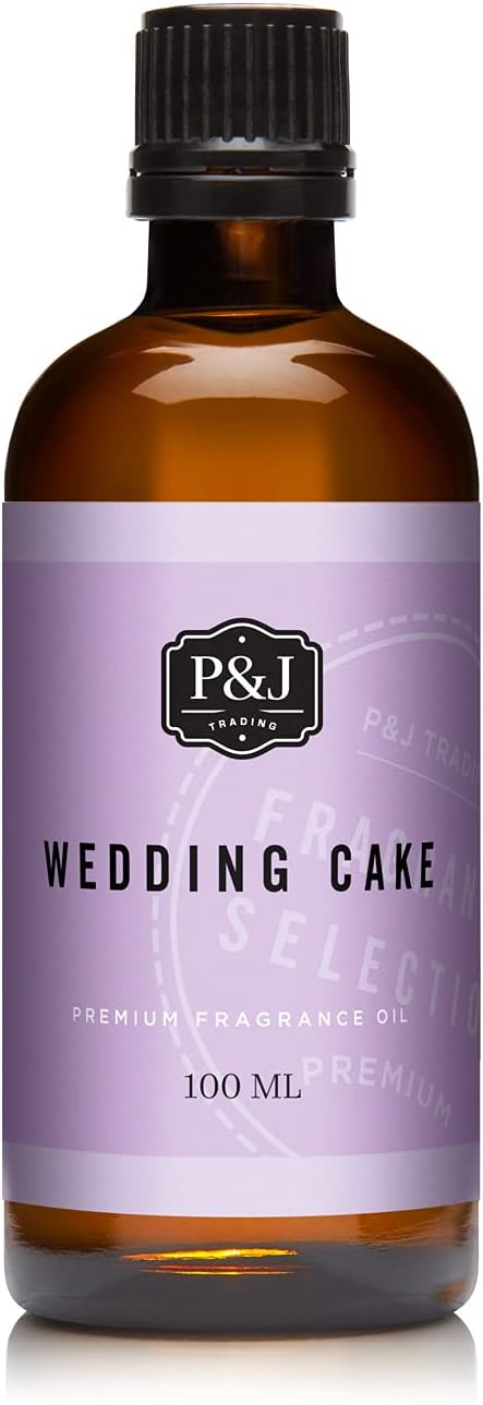 P&J Trading Fragrance | Wedding Cake Oil 100ml - Candle Scents for Candle Making, Freshie, Soap Making Supplies, Diffuser Oil Scents