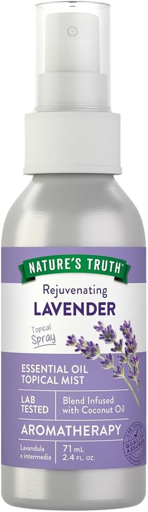 Nature's Truth Lavender Rejuvenating On The Go Hydrating Mist - 2.4 oz, Pack of 2