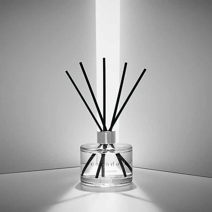 COCODOR Signature Reed Diffuser Set/Garden Lavender / 6.7oz /2 Pack/Home Fragrance Diffuser, Oil Scent Diffuser for Bathroom Shelf Decor