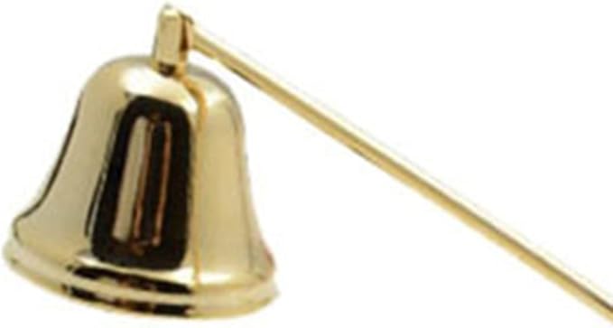 Candle Snuffer, Bell Shaped Candle Extinguisher, Iron Candle Put Out Tool with Anti Skid Handle, Vintage Candlesnuffers for Families, Weddings, Decorations, 7.9x1.5in