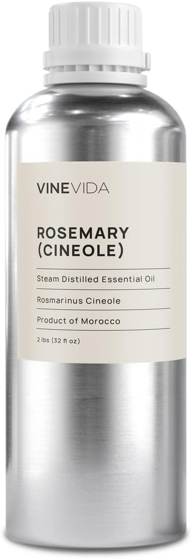 VINEVIDA Rosemary Essential Oil - 32 oz - Undiluted - DIY Candle Scents - Bulk for Soap Making