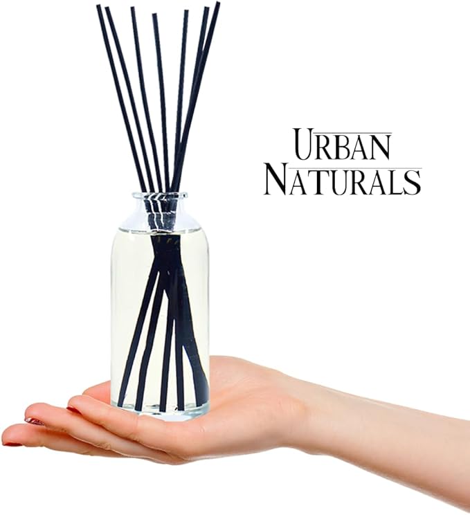Urban Naturals Sandalwood & Vanilla Reed Diffuser Oil Gift Set | Tahitian Vanilla intermeshes & Desert Sandalwood Mingle to Create a Southern Bourbon Scent! | Great Idea