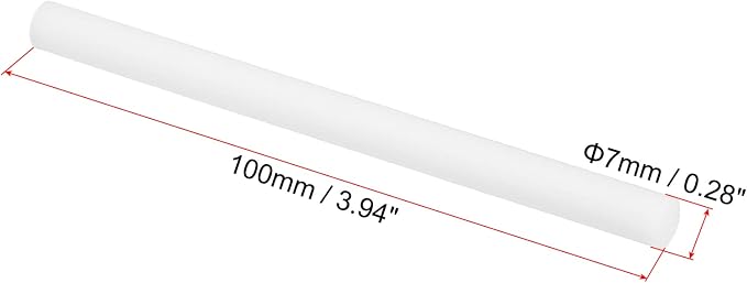 PATIKIL Humidifier Cotton Filter Sticks, 10 Pcs Refill Sticks Filter Wicks Replacement for USB Mini Humidifiers Portable Diffuser (3.94'' x 0.28''), White