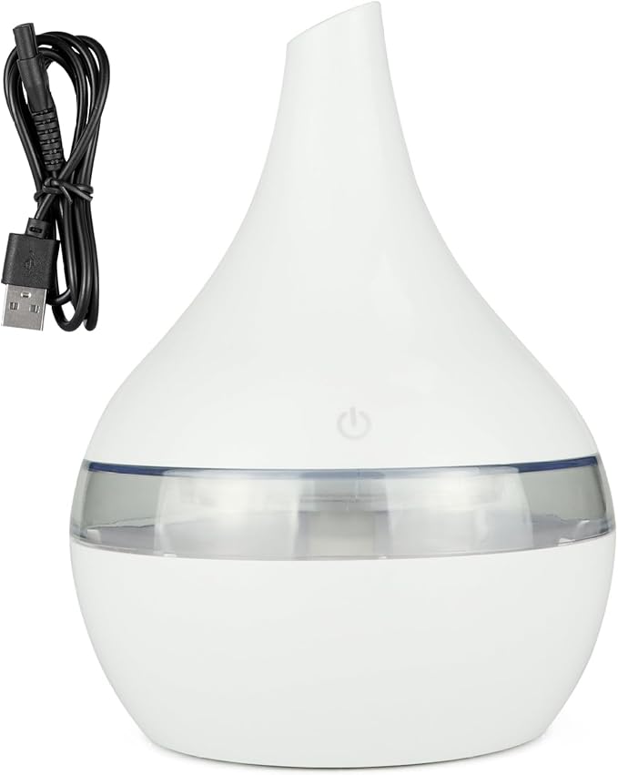 Portable Humidifier USB Humidifier 300ml Air Humidifier Quiet Cool Mist Humidifiers Desktop Portable Essential Oil Diffuser for Bedroom, Home, Office, Plants, Travel Style 2