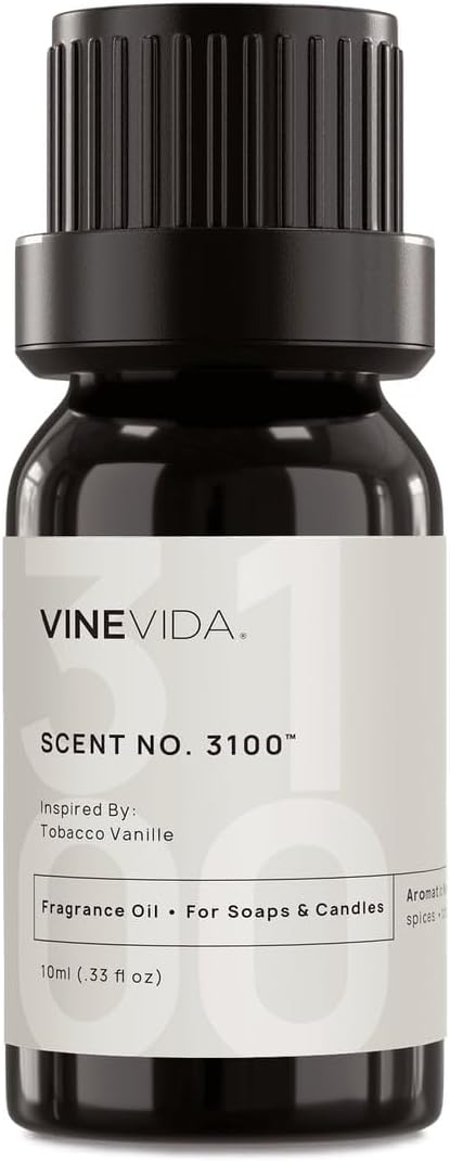 VINEVIDA [0.33oz] Scent No.3100 Fragrance Oil for Candle Making - Made in USA - Natural Candle Fragrance Oil - Scents for Soap Making