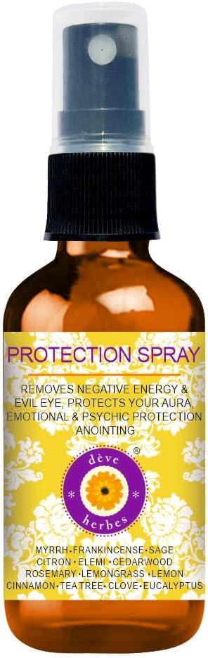 Deve Herbes Protection Spray - Essential Oil Blend to Ward Off Negative Energies & Meant for Anointing 50ml