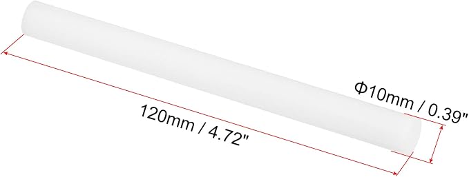 PATIKIL Humidifier Cotton Filter Sticks, 10 Pcs Refill Sticks Filter Wicks Replacement for USB Mini Humidifiers Portable Diffuser (4.72'' x 0.39''), White