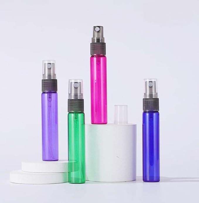 20 Pack Set 10ML Protable Refill Bulk Atomizer Spray Travel Perfume Bottle Hydrating Empty Bottle (Red)