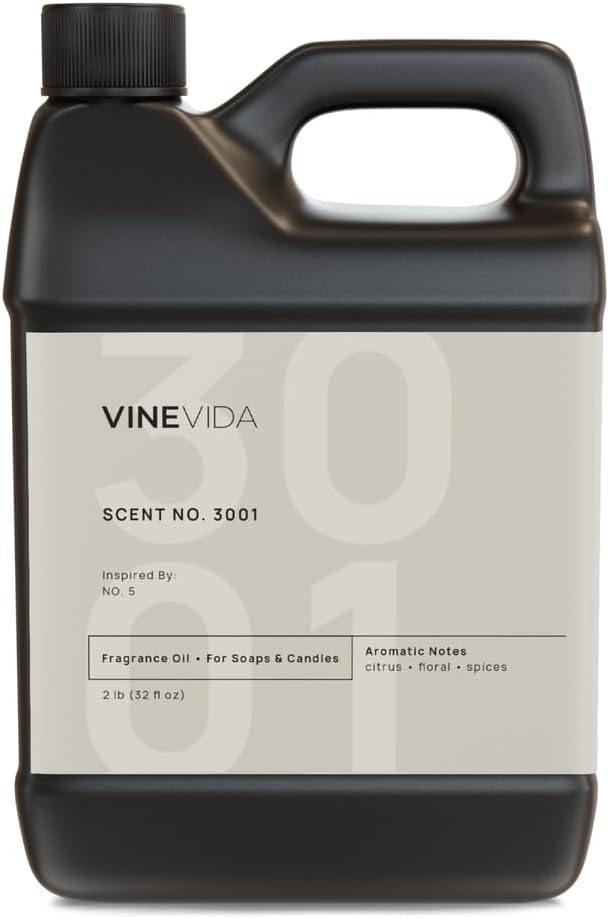VINEVIDA [32oz] (Our Version of) Coco Chanel #5 Fragrance Oil for Candle Making Scents Soap Making, Perfume Oils Women, Soy Candles, Body Oil, Massage Bath Bombs, Linen Spray, (ARTS-FOBP-DONT-SUE-32)