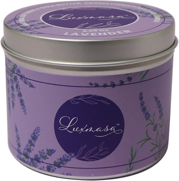 Massage Candle Essential Oil Infused Natural Soy Wax, Low Temperature Candle Aroma Oil for Stress Relief, Clean Burning Gift for Home (Lavender, 6.35OZ)